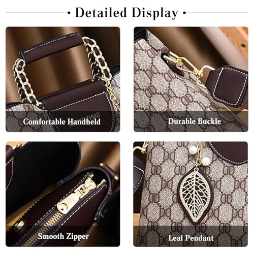 Bolso elegante cruzado para mujer de cuero PU miniatura 6