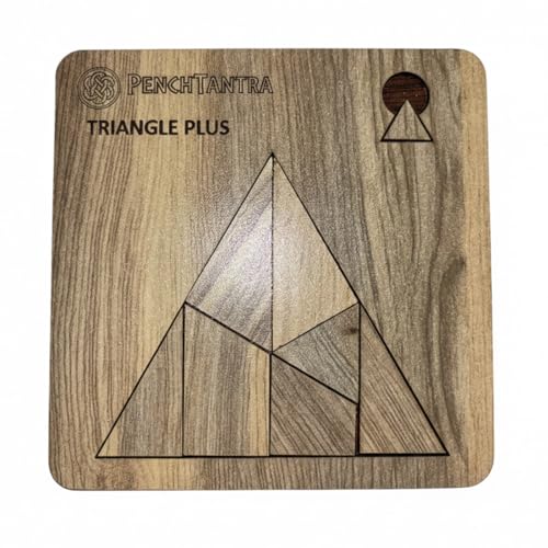 Image of The Triangle+ | 8-Piece Advanced Wooden Paradox Puzzle (Level 6 /10 Difficulty)