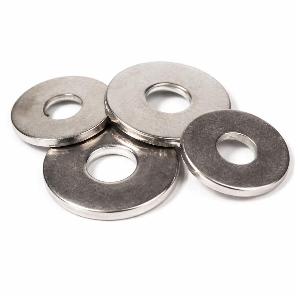 M8 (8mm) (Pack of 100) Flat Round Washers A2 Stainless Steel for Wood Constructions DIN440 - A09C/2