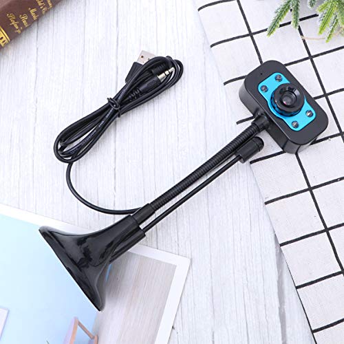 Lurrose Webcam Hd de Computador Com Suporte de Microfone Cí¢mera de Laptop Com Foco Automí¡tico Cí¢m