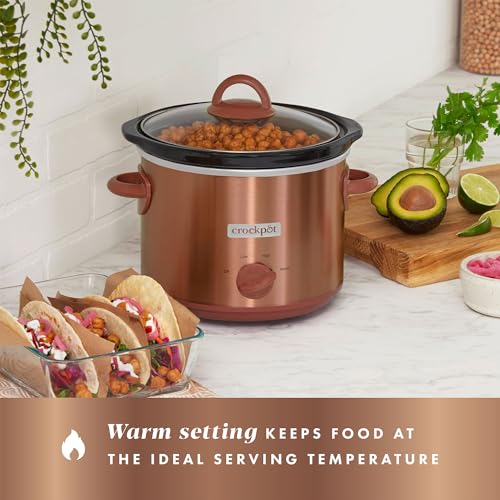 Crock-Pot-3-Quarts-Manual-Design-Series-Slow-Cooker-with-3-Manual-Heat-Settings-Cooks-Meals-for-3-Plus-People-with-Removable-Stoneware-Bowl-Copper Crock Pot 3 Quarts Manual Design Series Slow Cooker with 3 Manual Heat Settings Cooks Meals for 3 Plus People with Removable Stoneware Bowl Copper