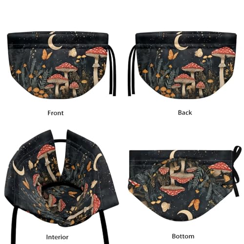 Image of Mushroom Moon Tea Cosy, Scratches-Proof Insulated Kitchen Teapot Dust Cover with Drawstring, Tea Pot Cozy Breakfast Warmer for Home Kitchen Table Decoration