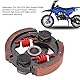 Kupplungsbelag mit Feder, Metalllegierung Keramik Heavy Duty High Torque Dirt Bike Kupplungsbelag Verschleißschutz für 2-Takt 43cc 47cc 49cc Pocket Quad Crosser 4 Wheeler