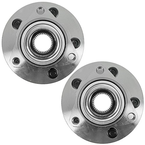 Image of TRQ Front Wheel Bearing and Hub Assembly Set 2 Piece Compatible with 02-05 Dodge Ram 1500 06-08 Regular Cab 06-08 Crew 2 Wheel ABS Models