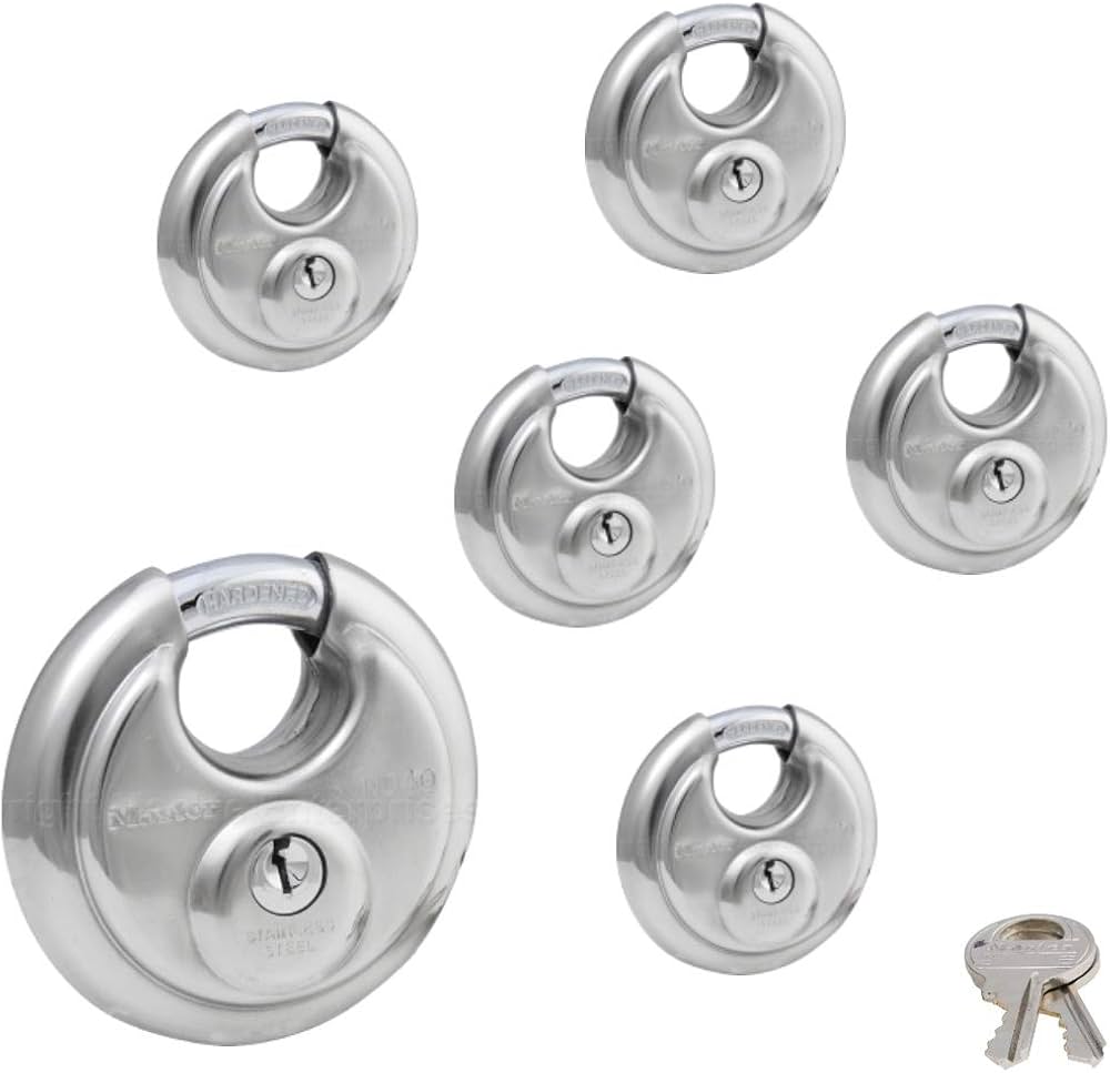 Master Lock - (6) Keyed Alike Stainless Steel Trailer and Multi Master Lock - (6) Keyed Alike Stainless Steel Trailer and Multi