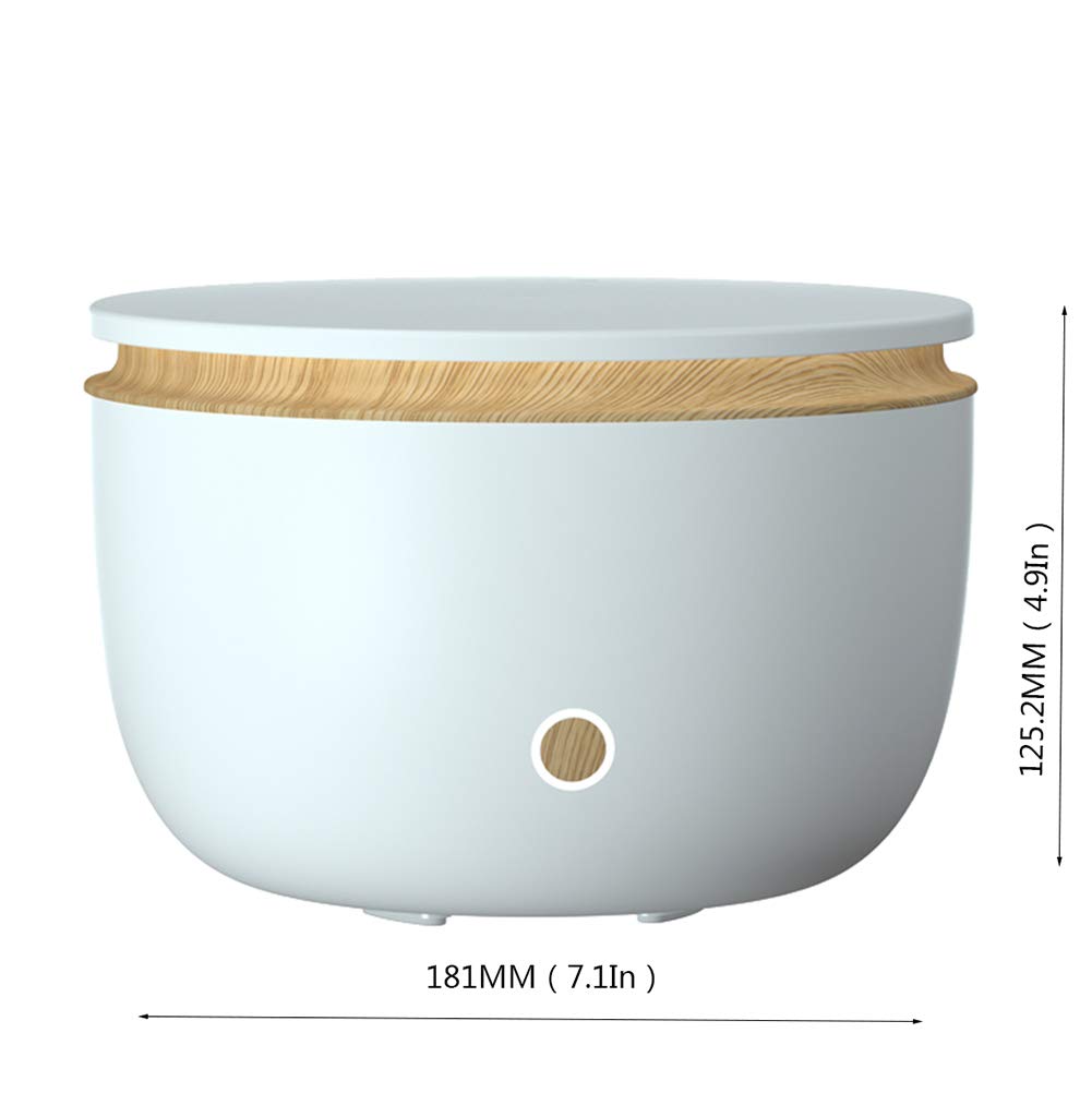 XRXX Diffusore di Olio Essenziale di Umidificatore Ad Ultrasuoni da 500 Ml Diffusore di Olio Essenziale per L'umidificatore Ad Ultrasuoni Light Wood Grain