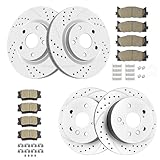 Front (11.65') and Rear (11.06') Drilled and Slotted Brake...