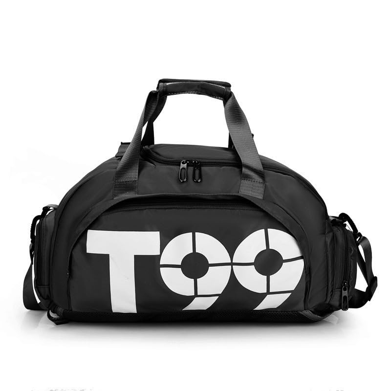 Bolsa Mala Esportiva Mochila Costa Transversal Fitness Treino Futebol Academia impermeável (preto)