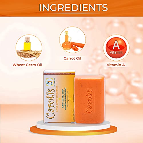 Carotis Exfoliating Soap 200g - Formulated to Restore Radiance and Eliminate Dead Skin Cells, with Vitamin A - Image 3