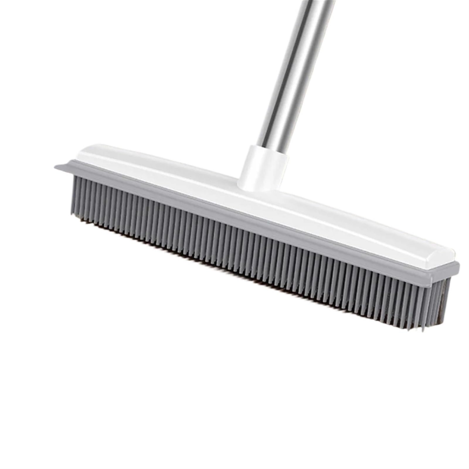 Besen Draußen 2 in 1 Teppichbürste Gummibesen mit verstellbarem langem Griff for den Außenbereich, weicher Push-Besen(Telescopic)