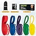 WIKDAY Resistance Bands for Working Out, Exercise Bands, Workout Bands, Pull Up Assistance Bands for Body Stretching Training Physical Therapy Muscle Training for Men & Women Multicolour (8-100lbs)