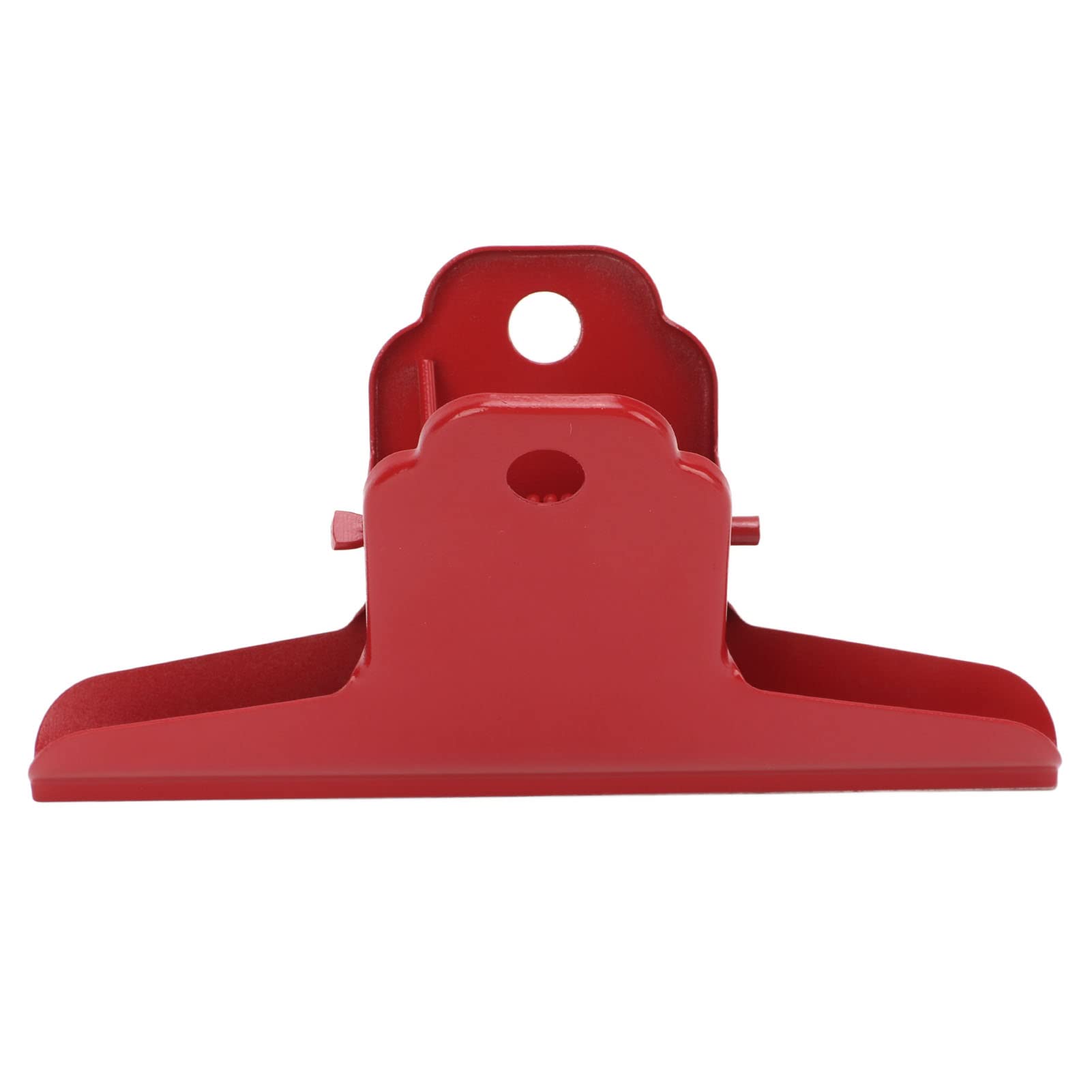 Tnfeeon Clip de Carpeta de Metal, Clips de Bulldog de Gran Tamaño Clips de Bisagra Clips de Carpeta de Dinero de Papel para Fotos Mapas Dibujos(Rojo)