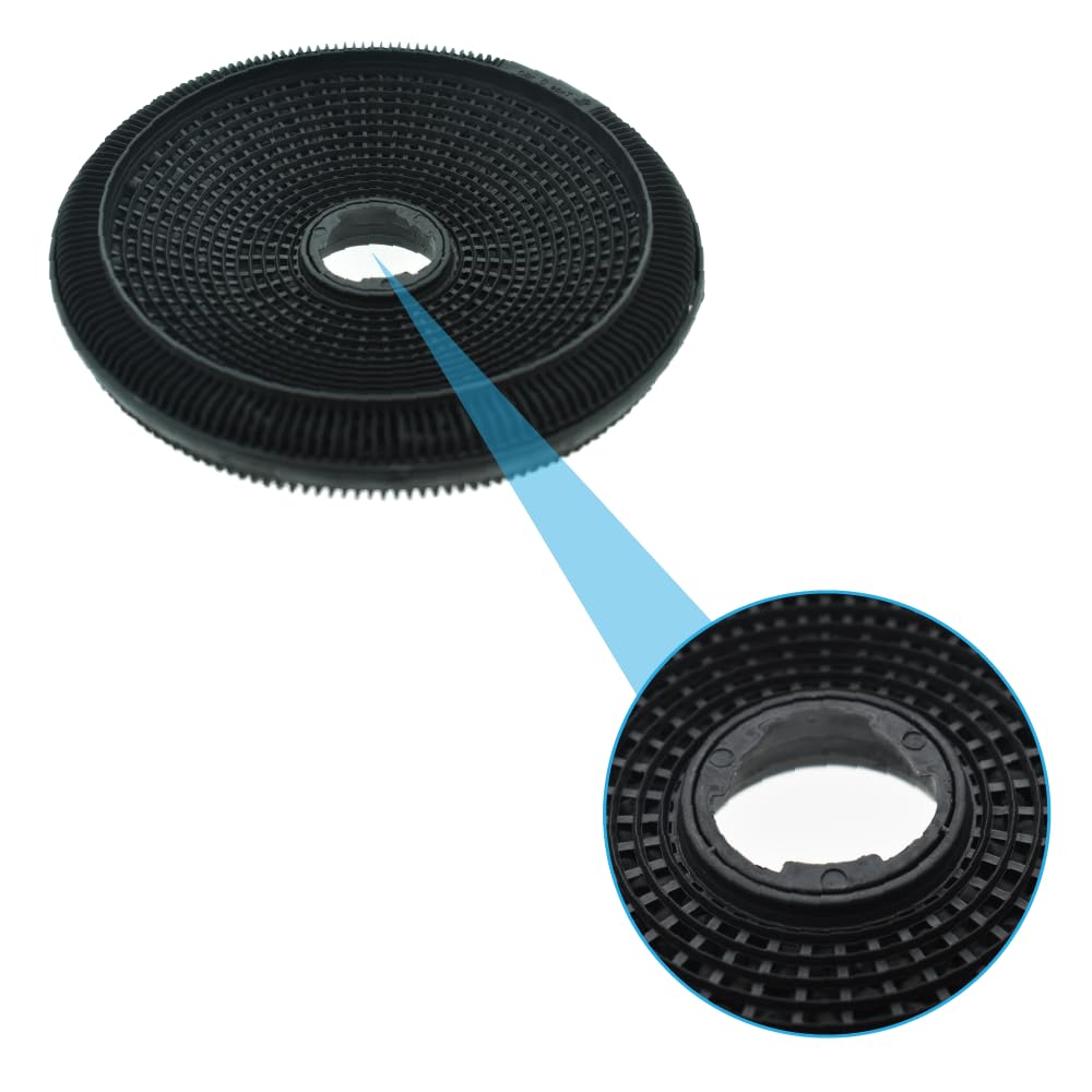 AllSpares Lot de 2 filtres à charbon actif pour hotte aspirante AEG-Electrolux & Zanussi Type 190 / ECFB02 / ECFBLL01 (diamètre : 190 mm)