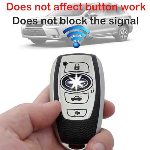 image for Kirsnda for Subaru Key fob Cover case with Keychain,Texture Soft TPU K