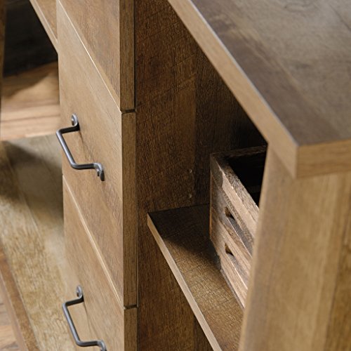 Sauder Boone Mountain Credenza, For Tv's Up To 60", Craftsman Oak Finish #TOP6