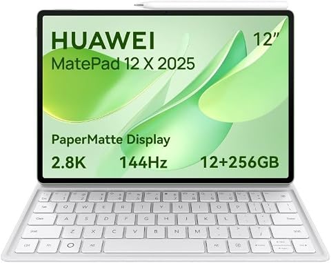 تابلت هواوي ميت باد 12X إصدار 2025 بشاشة 12 بوصة، 256GB و12GB رام مع لوحة مفاتيح وقلم - أخضر