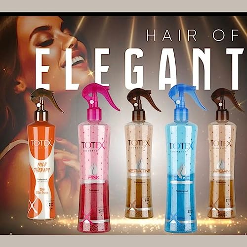 TOTEX 2 Phase Hair Conditioner Keratin Spray 400 ml I Keratin Spray Conditioning Leave-in Conditioner Spray I Perfect Conditioning Care Detangling Smooth Comb - Image 4