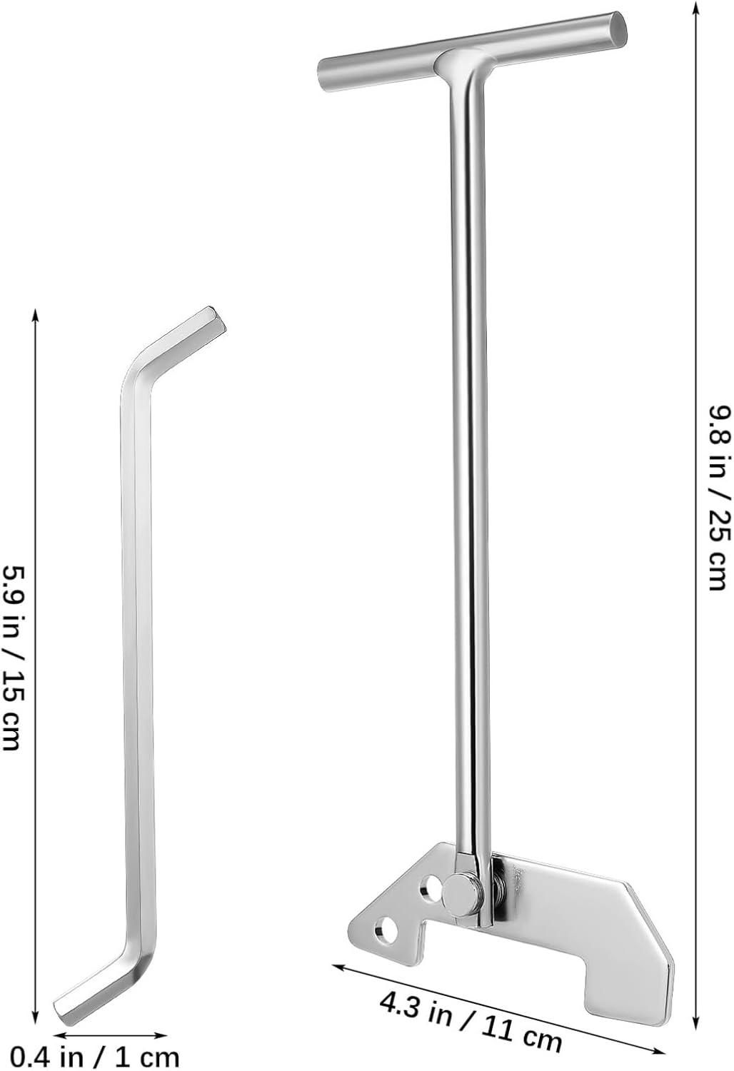 SHOWERORO Lightweight Garbage Disposal Wrench Set Unclogging Tool for Kitchen Sink Food Waste Disposal Wrench Sturdy Clog Remover 1-Piece Set