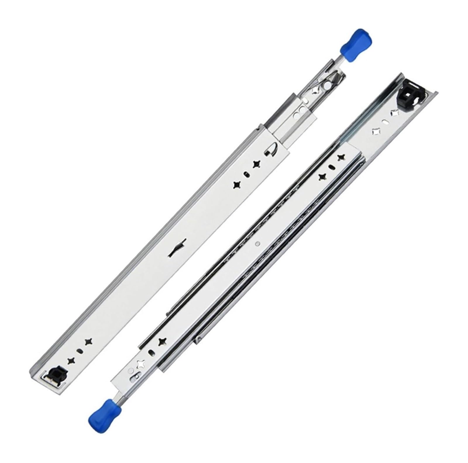 PBWERIGL Drawer runners, With Lock Ball Bearing Three Fold Full Extension 53mm Wide,2pc(10in (250mm))