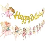 Fairy Banners - Birthday Party Decorations for Fairy Tale Theme Baby Showers