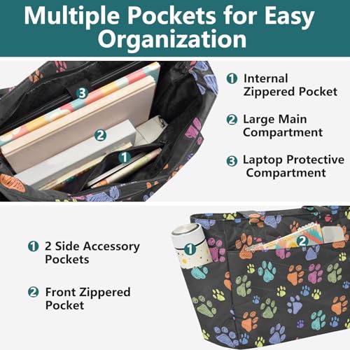 Tote Bag para mujer ligera con compartimentos miniatura 6
