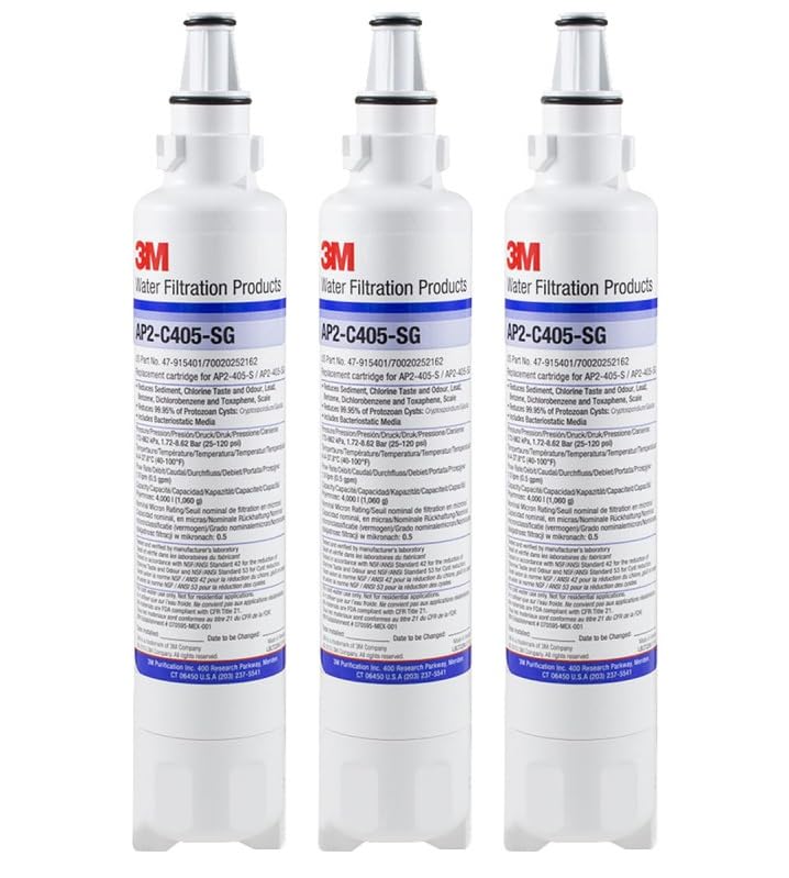 3MAP2-C405-SG Water Filter Cartridge with Scale Inhibitor and Heavy Metal Removal | Compatible with F Series Lincat boilers, Lincat Filterflow | 0.5 Micron | 47-915401, 569592 (3)