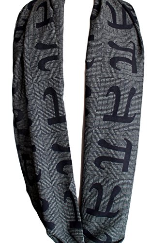 Etwoa Pi Letter Infinity Scarf Circle Geek Scarf4
