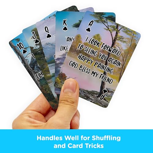 AQUARIUS Bob Ross Quotes Multi Image Playing Cards