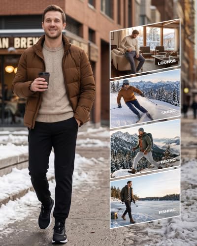 Mens Fleece Lined Sweatpants  - image 2