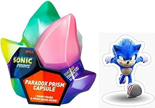 Sonic The Hedgehog Prime Paradox Prism, 1 Capsule Crystal Blind Box Plus Bonus Sticker Bundle