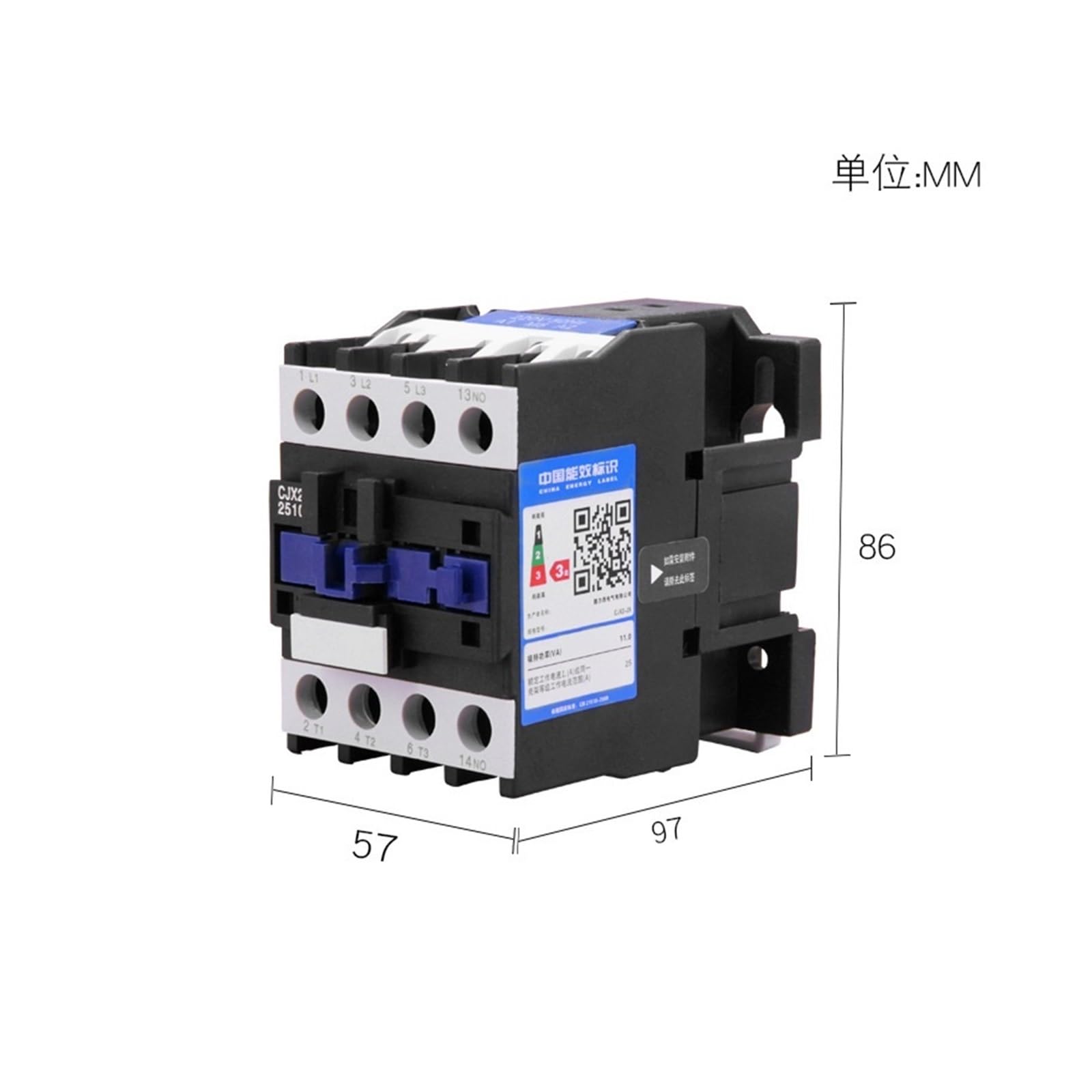 Contactor de CA CJX2-2510 2501 LC1 CJX4 Monofásico 220 V Trifásico 380 25 A(CJX2-2510 220V)