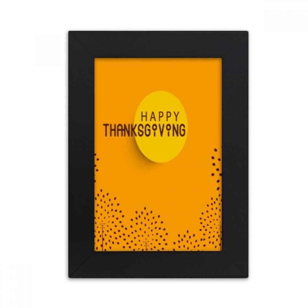 Cadre photo de bureau Turquie Aquarelle Thanksgiving 5x7 pouces