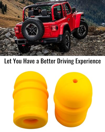 Image of 2Pcs Front Bump Stops Fit for Jeep Wrangler JK 2007-2018 Replace 52060428AB | Upper Suspension Control Arm Jounce Bumpers
