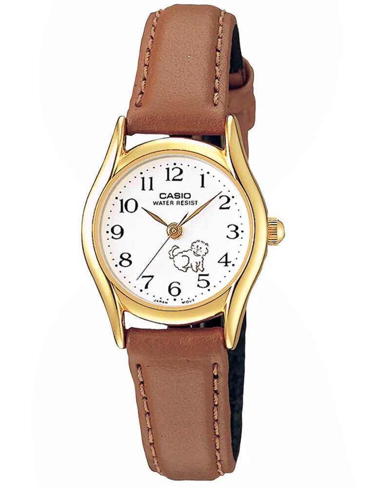 Womens Quartz Watch, Analog Display and Leather Strap