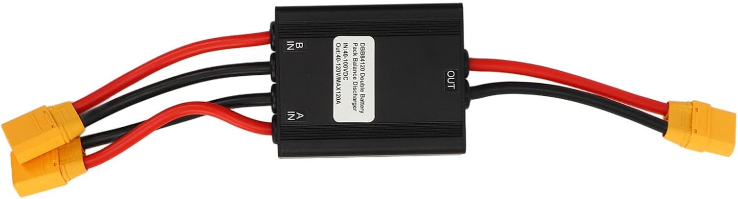 SUNGOOYUE Electric Double Battery Discharge Converter 20V to 72V Dual Battery Parallel Module Adapter for Replacement (120A)