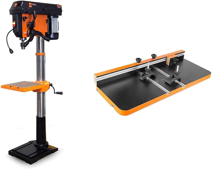 WEN 4227T 13Amp 12Speed Floor Standing Drill Press & DPA2513 24by12