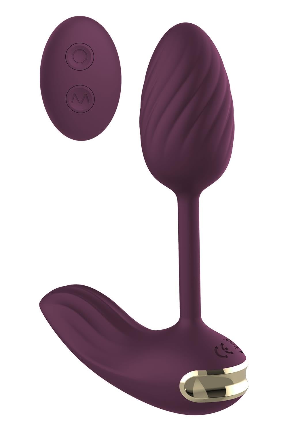 Dream Toys Essentials Flexible Wearable Vibrating Egg Purple 13 cm
