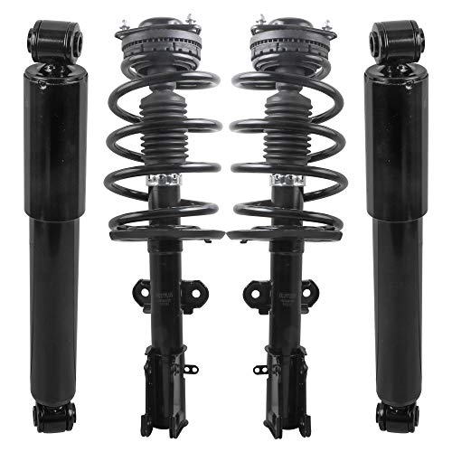 Mostplus Front & Rear Complete Strut Assemblies 171128L 171128R 37290 Compatible For 2008-2017 Dodge Grand Caravan/Chrysler Town & Country (W/O Self Leveling Suspension) Set Of 4 Shock Absorbers #TOP19