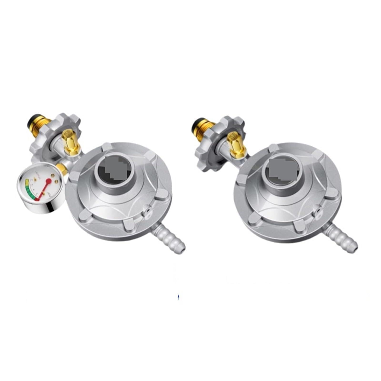 Válvula reductora de presión de baja presión, cilindro de Gas engrosado, válvula de seguridad a prueba de explosiones for el hogar, 1 ud. Para aplicaciones industriales(2M Wire,No Pressure Gauge)