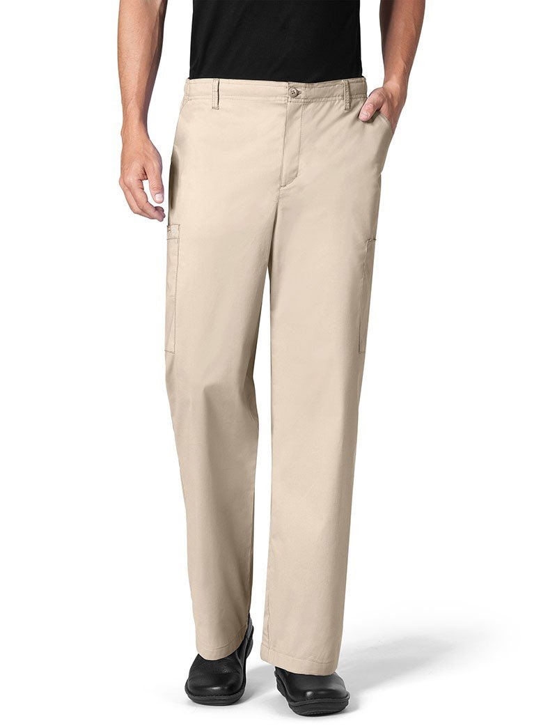WonderWink Men's Cargo Pant, Khaki, 3X-Large