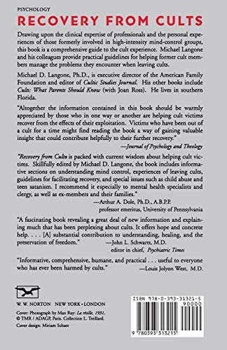 Recovery from Cults: Help for Victims of Psychological and Spiritual Abuse