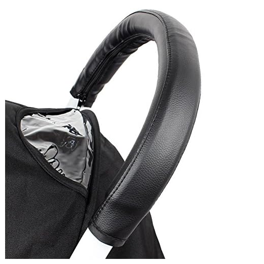 Pueri Fundas de Protectora Universal para Manilllar de Carrito Bebés Fundas de Cuero PU para Empuñadora de Silla de Paseo