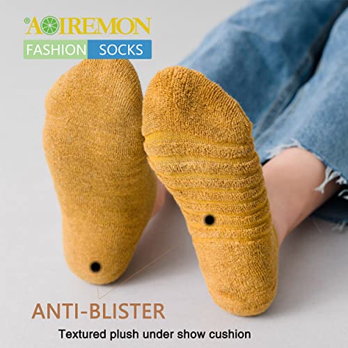 AOIREMON No Show Athletic Socks 5-10 Pairs Hiking Running Ankle Socks For Women Cushion Low Cut Socks4