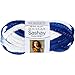 Coats Yarn Red Heart Boutique Sashay Team Spirit Yarn, Royal/White