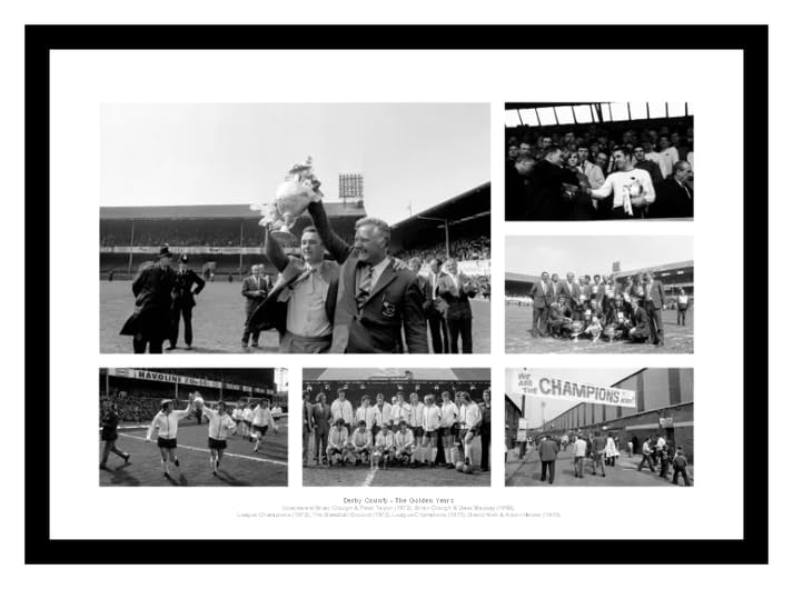 Derby County - The Golden Years Framed 24x16 inch Photo Memorabilia