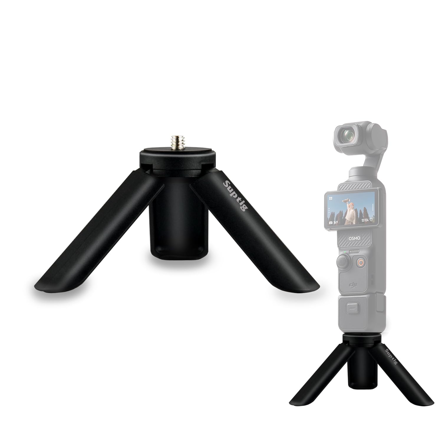 Mini trípode para DJI Osmo Pocket 4 y 3 con soporte de tornillo 1/4 para Vlog 7