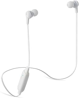 エレコム Bluetooth ブルートゥース イヤホン ワイヤレス 9.0mmドライバー [1ボタンのみのシンプルな設計] マイク付き FAST MUSIC HPC16シリーズ ホワイト LBT-HPC16XWH