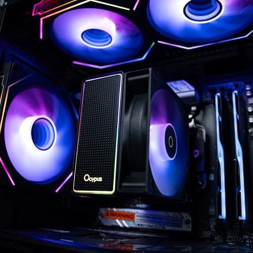 Gamma A40 ARGB CPU Cooler,133mm Compact Tower CPU Air Cooler,100mm PWM Fan