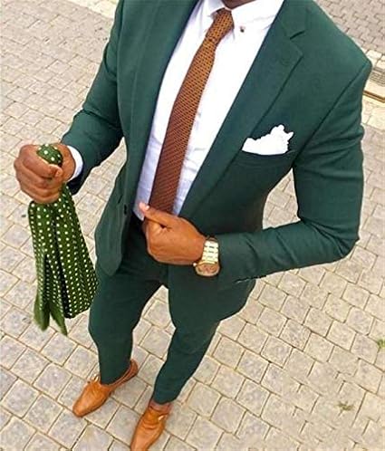 Men's 2 Piece One Button Formal Suits Slim Fit Wedding Tuxedo