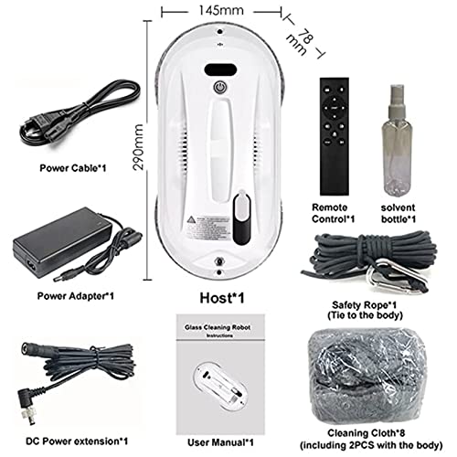 Robô Limpador De Janelas,Robô Inteligente Limpador De Janelas Ultrafino Com Sucção Forte Robô De Lim
